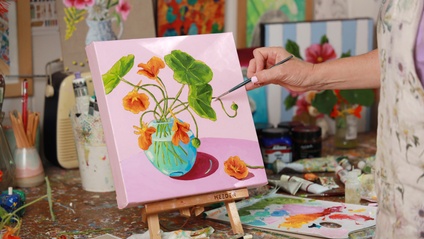Product image for Simple Floral Still Life in Oils