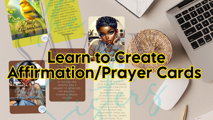 Product image for Learn to Create Affirmation/Prayer Cards