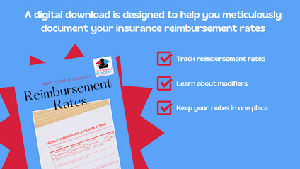 Product image for Reimbursement Rate Guide