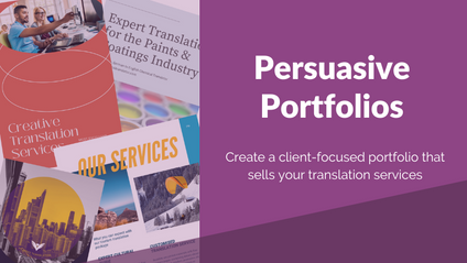 Product image for Persuasive Portfolios for Translators