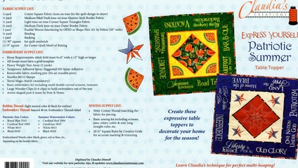 Product image for Express Yourself Patriotic Table Topper