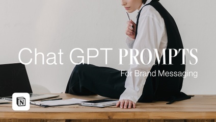 Product image for ChatGPT AI Prompts for Brand Messaging