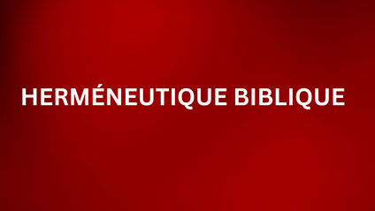 Product image for HERMÉNEUTIQUE BIBLIQUE