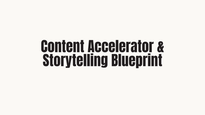 Product image for Content Accelerator & Storytelling Blueprint for IG and Threads