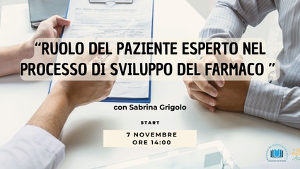 Product image for Ruolo del paziente esperto nel processo di sviluppo del farmaco