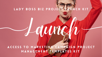 Product image for Lady Boss Biz Launch Management Templates Kit (LBBL)