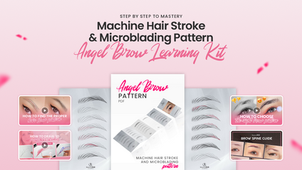 Product image for Angel Brow Pattern Learning Kit | Machine Hair Stroke and Microblading