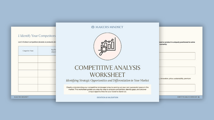 Product image for Competitive Analysis Worksheet