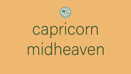 Product image for capricorn midheaven