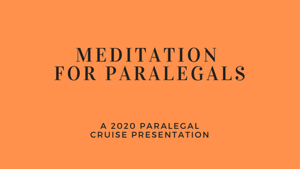 Product image for Meditation for Paralegals