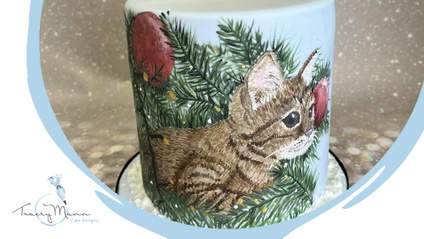 Product image for Christmas Cat in a tree