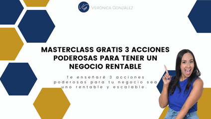 Product image for Masterclass "3 acciones poderosas para tener un negocio rentable"