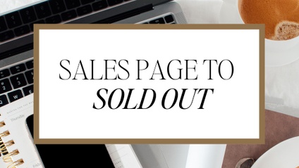 Product image for Sales Page to Sold Out™