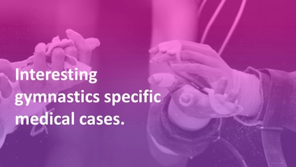 Product image for Interesting gymnastics specific medical cases  