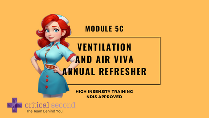 Product image for Critical Second Module 5C- Ventilation and Air-Viva Annual Competency Refresher.
