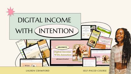 Product image for Digital Income With Intention® Course