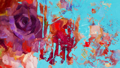 Product image for ZOOM CLASS: Abstracting Flowers with Colors & Mixed Media (2-part series)