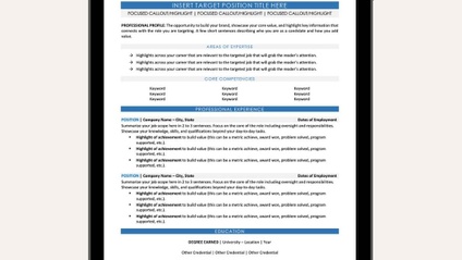 Product image for The Polished & Professional Resume Template