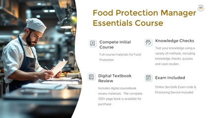 Product image for Food Protection Manager Certification Course & Exam