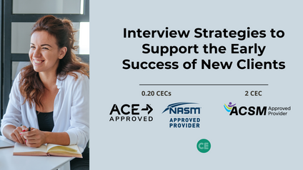 Product image for Interview Strategies to Support the Early Success of New Clients 