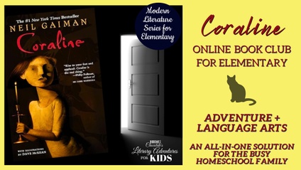 Product image for Coraline Online Book Club ~ Modern Literature Series for Elementary