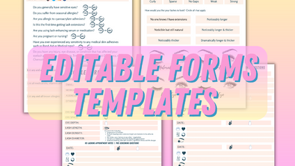 Product image for Client Consultation Forms Package Editable Templates