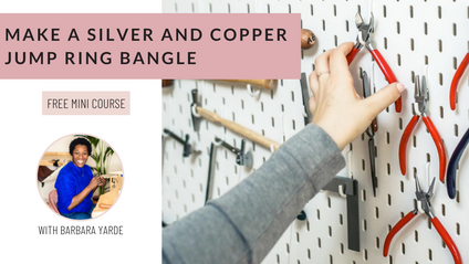 Product image for Make a Silver and Copper Jump Ring Bangle - Free Mini Course