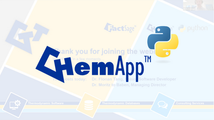 Product image for ChemApp for Python webinar - Free