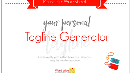 Product image for Your Personal Tagline Generator