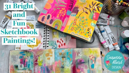 Product image for 31 Bright and Fun Sketchbook Paintings!