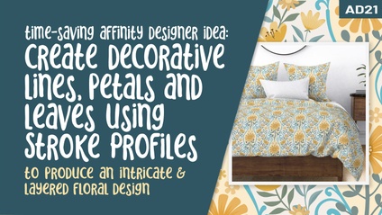 Product image for Affinity Designer 021 - Stroke Profile in Affinity Designer for Pattern Design Half-Drop Repeat