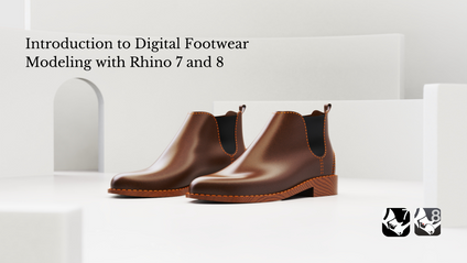 Product image for Introduction to Digital Footwear Modeling with Rhino 7 and 8 (Tax included)