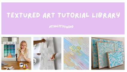 Product image for Textured Art Tutorial Library - bundle