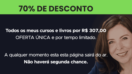 Product image for (70%) Todos os meus cursos e livros por R$ 307,00  - OFERTA ÚNICA e por tempo limitado. 