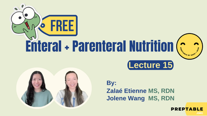 Product image for FREE Lecture 15 Enteral & Parenteral Nutrition Calculation Guide