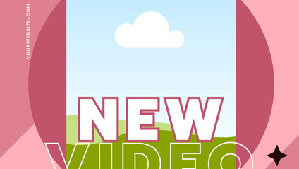 Product image for New Video Alert! Social Media Canva Template