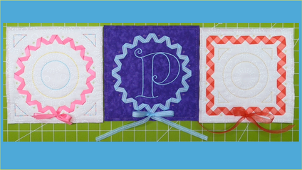 Product image for Ribbon Circle and Square - 8" BOM Club - March 2024