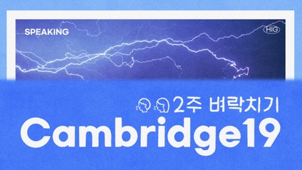 Product image for 스피킹 2주 벼락치기(캠브리지19)