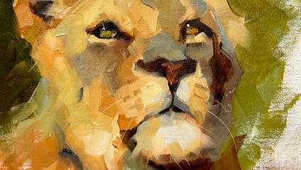 Product image for Yelena Lamm Live Painting Demonstration of a Lion