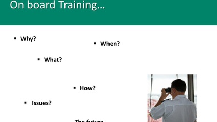 Product image for DTD Enterprises On Board Process & Training