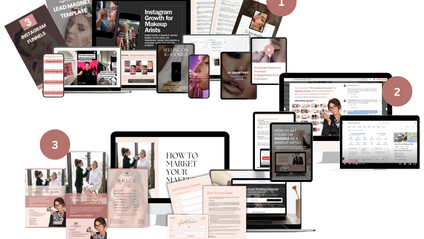 Product image for 100 Makeup Leads Blueprint