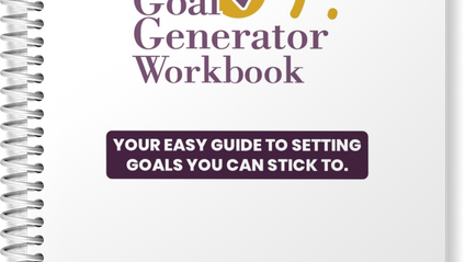 Product image for Goal Generator Workbook