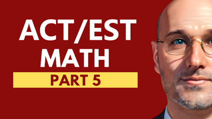 Product image for Mr. Bassam ACT/EST MATH PART 5