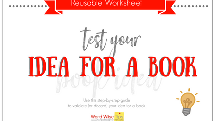 Product image for Test Your Idea for a Book
