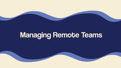 Product image for Managing Remote Teams
