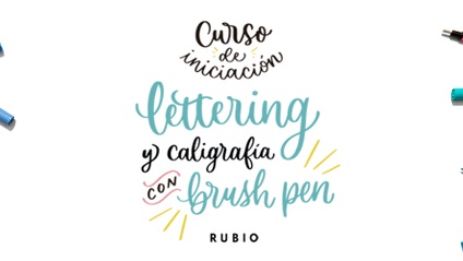 Product image for Curso de iniciación al lettering y caligrafía con brush pen