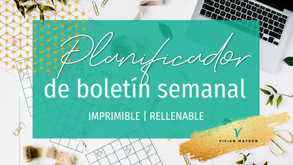 Product image for Planificador de Boletín Semanal