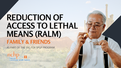 Product image for Reduction of Access to Lethal Means: Family and Friends Edition