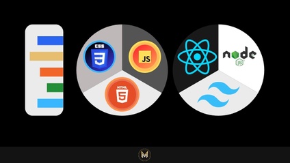 Product image for 100 React.js Tailwind HTML CSS & JavaScript projects in 30 Days for Beginners