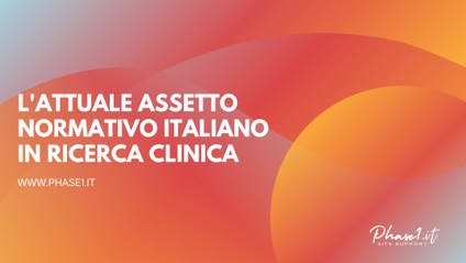Product image for L'attuale assetto normativo italiano in ricerca clinica 